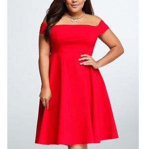 Torrid Off-The-Shoulder Swing Dress